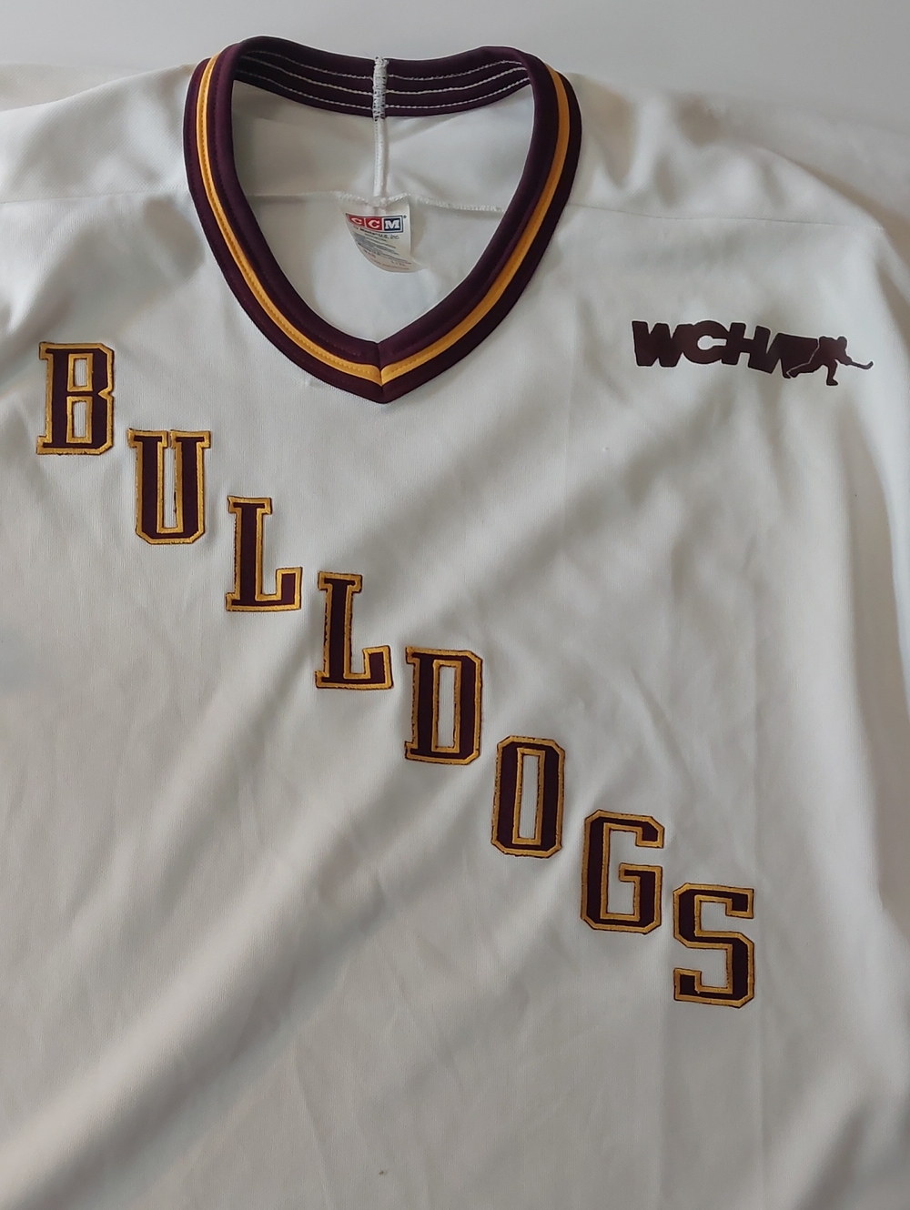 Vintage 90s CCM Maska UMD Bulldogs Hockey Jersey L/XL